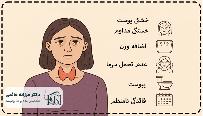 علائم خطرناک تیروئید کم کار