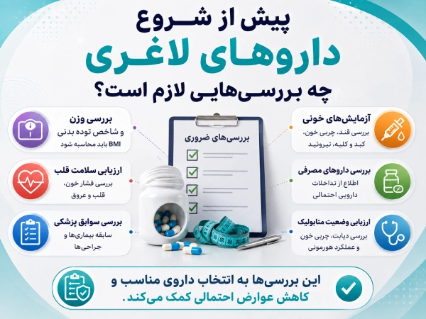 بررسیهایی پیش از شروع آمپول یا قرص لاغری